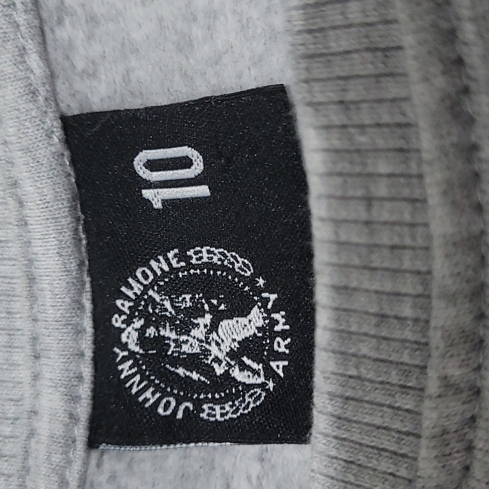 Johny Ramone Army sweatshirt Size 10 in grey with black print - Picture 6 of 8